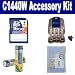 GE C1440W Digital Camera Accessory Kit includes: SB201 Battery, SB257N Charger, ZELCKSG Care & Cleaning, SD4/16GB Memory Card