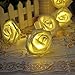 Rose Flower Fairy String Lights 20LED Wedding Garden Party Christmas Decoration by TRURENDI