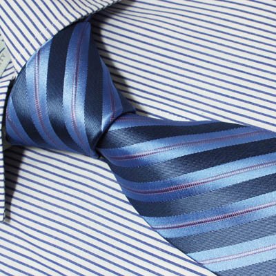 P5094 Designer Fashion Gift Necktie Blue Pink Ties Set Striped Neck Tie for Men Woven Pure Silk Mens Neckwear Neck Tie Set