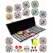 Bluff King 650 11.5 Gram Dual Pattern Clay Composite Gambling Poker Chip Chipset with Gaming Accessories.