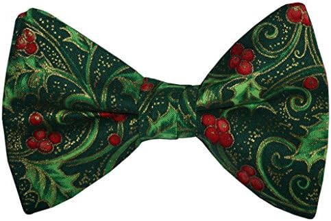 Infants Holiday Bow Tie, Handmade in the USA, Pre-tied for Infants, Toddlers, Boys, and Adults