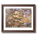 Framed Cherry French Lake Trees Tuscan Wall Decor Landscape Pictures Art Print