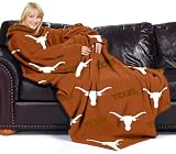 Texas Longhorns Adult Comfy Throw Blanket with Sleeves Texas Longhorns Adult Comfy Throw Blanket with Sleeves