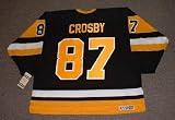 SIDNEY CROSBY Pittsburgh Penguins 1990's CCM Vintage Throwback Away Hockey Jersey, 2XL