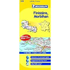 Finistere, Morbihan (Michelin Local Maps)