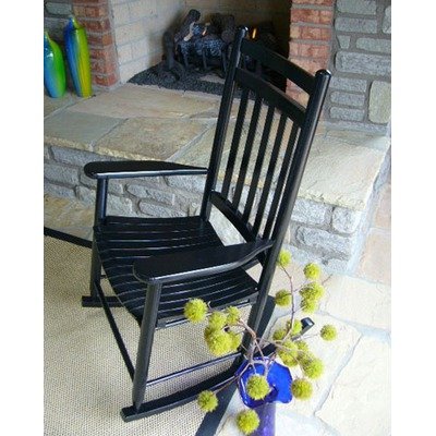 Adult Rocking Chair in Black Finish: Black