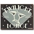 Nostalgic Schonberg Signs Tin Sign : Twilight Lounge