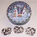 Scott's Cakes 1 lb. Dark Chocolate Covered Pretzel with Chocolate Chips & White Chocolate Chips in a Warm Wishes Tin