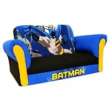Kids Batman Deluxe Sofa - Blue/Black