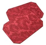 2 Placemats Damask Plum
