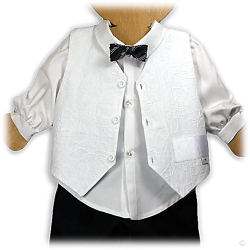 Xupido-Weste, feine Kinderweste mit floraler Bestickung, Babykleidung | Jungen Babymode