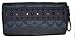 Coach Signature Sateen Studded Accordion Zip Around Wallet Clutch 46147 Black