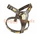 Brown Leather Dog Harness Brass Studded Staffordshire Bull Terrier Staffy