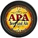 Apa 's Beer and Ale Black Cascading Pub Style Wall Clock