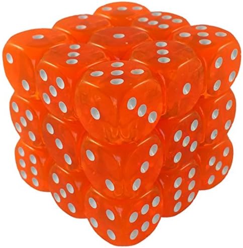 MagneticCube 3x3x3 Dice Puzzle: Orange Translucent