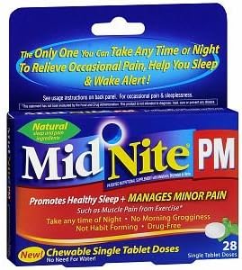 MidNite Pm Sleep Aid Chewable Tablets 28 ea