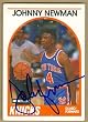 Johnny Newman autographed Basketball Card (New York Knicks) 1989 Hoops #58