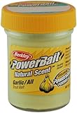 PowerBait Natural Scent Trout Bait, Garlic, Dough - Garlic