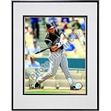 Colorado Rockies Matt Holliday 2008 Batting Action - Matted 8x10 Photo in Aluminum Frame