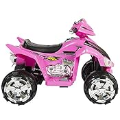 pink battery powered 4 wheeler