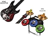 Protective skins for Guitar Hero 4 "World Tour" Guitar and Drum Set - fits  ....