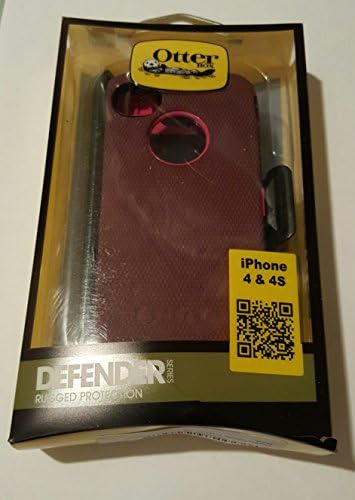 OtterBox Defender Series Case for iPhone 4/4S - Retail Packaging - Pink/Plum