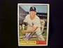 Herb Score Chicago White Sox #185 1961 Topps Signed Autographed Baseball Card