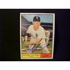 Herb Score Chicago White Sox #185 1961 Topps Signed Autographed Baseball Card