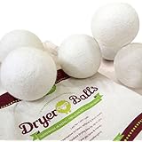 Timber Wool Dryer Balls - 6 XL Size Pack - All Natural Alternative to Fabric Softener and Dryer Sheets to Save You Money