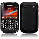 BLACKBERRY BOLD 9930 BLACK PU LEATHER BACK COVER, WITH QUBITS-BRANDED MICRO ....