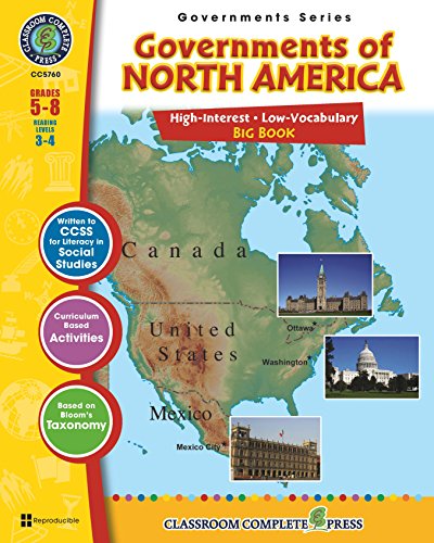 Governments of North America - Big Book Gr. 5-8