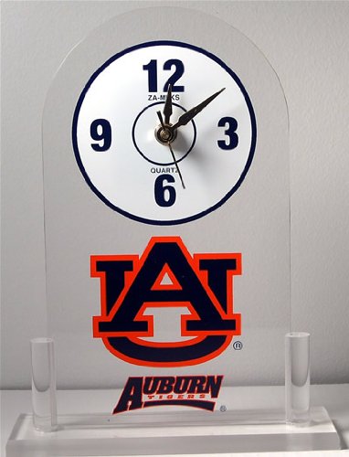 Auburn Tigers Ncaa Acrylic Desk Clock Picture