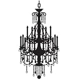 Peel and Stick Wall Decal - Rhinestone Chandelier