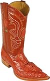 Los Altos Cognac Genuine All-Over Hornback Crocodile Head With Eyes / Teeth Cowboy Boots 1959503