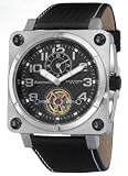 Akribos XXIV Men's AK408SS 'Monaco' Open Heart Automatic Dual-Time Watch