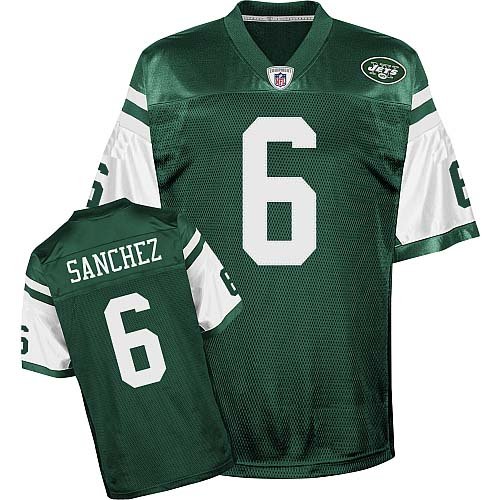 New York Jets 6 Mark Sanchez Green NFL Jerseys Authentic Football Jersey Size 48-56 (Please Select the Size When You Order, Can Do Drop Shipping)
