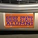 Boise State Broncos Orange Mirrored Alumni License Plate