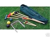 CROQUET SET/ TRADITIONAL/ NEW/ WOODEN GARDEN GAME