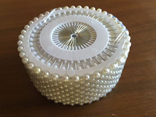 Pack of 480 Pcs Straight Pins Plastic with Head Round Pearl Corsage WHITE 1.4 inch Diy Dressmaking for Embroidery Arts Crafts Embellishment Decorative Projects Floral Arranging Design