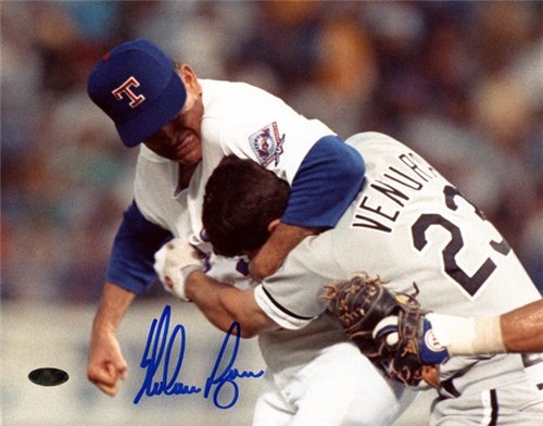 Nolan Ryan Autographed/Hand Signed Texas Rangers Baseball 8x10 Photo