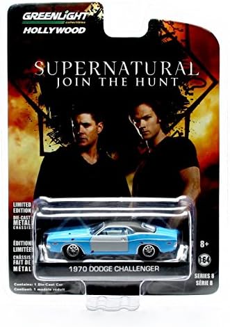 1970 DODGE CHALLENGER from the hit television show SUPERNATURAL * GL Hollywood Series 8 * Greenlight Collectibles 1:64 Scale 2014 Die-Cast Vehicle