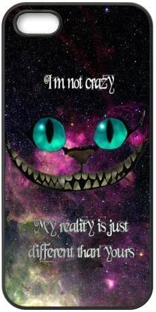 Nebula Space I'm not crazy my reality is just different than yours Hard Rubber Phone Cover Case for iPhone 5,5S Cases