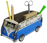 Produkt-Bild: Werkhaus - Stiftebox Stiftek&ouml;cher, VW Bulli, Blau/Wei&szlig; (WE2005)
