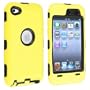 eForCity Hybrid Case compatible with Apple? iPod Touch? 4th Generation, Black Hard/ Yellow Skin