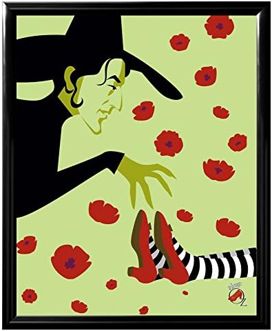 Wizard of Oz Wicked Witch Shoes Classic Hollywood Movie Film Framed Poster Print, Z Framed 8x10