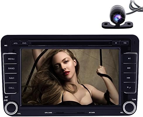 for VW Jetta Passat 7" HD Touch UI Screen Mirror Car Stereo GPS DVD Player Radio+Reverse Camera Free USA/Canada Map