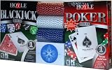 Hoyle Poker and Hoyle Blackjack w/4 poker chip sets and... Hoyle Poker and Hoyle Blackjack w/4 poker chip sets and...