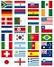 Wallmonkeys Peel and Stick Wall Decals - Flaggen - Removable Graphic