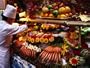 Chef Creating Restaurant Display, Brussels, Belgium Photographic Poster Print by Rick Gerharter, 32x24