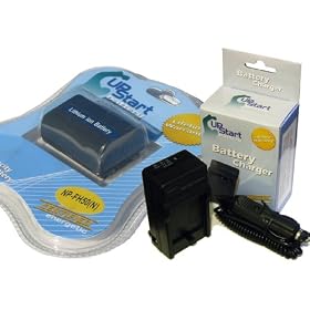 UpStart Battery NP-FH50 Replacement Battery and Charger Kit for Sony Digital Cameras